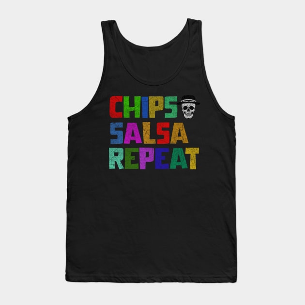 Chips salsa repeat, Cinco De Mayo, Fiesta de cinco de mayo design, Funny Cinco de Mayo, Cinco de Mayo Party, Cinco de Mayo Gifts, Cinco de Mayo Gift Tank Top by ysmnlettering